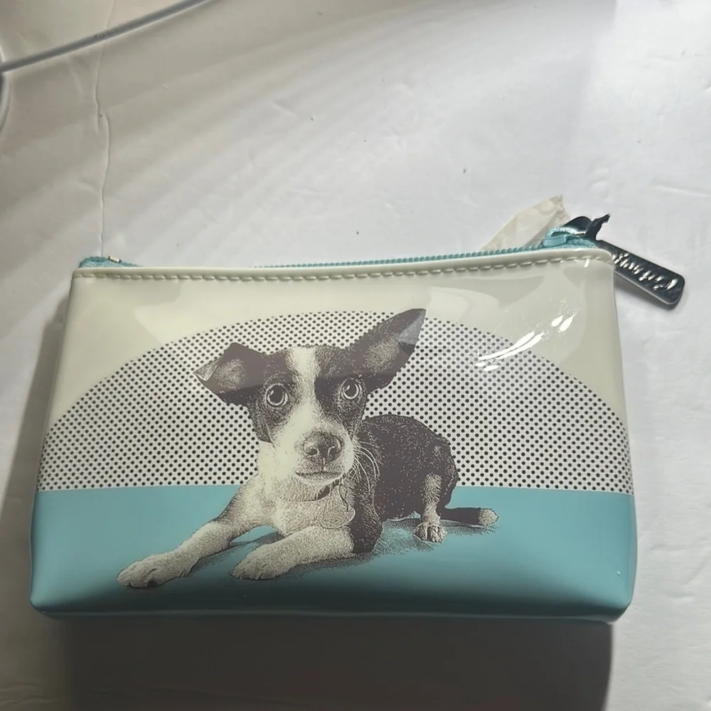 Catseye London Jack Russell Terrier Small Makeup Bag - New with Tag - Minor Flaw